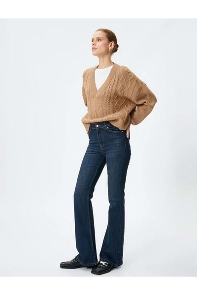 Koton Îmbrăcăminte pentru femei Jeans Pantaloni Dark Indigo