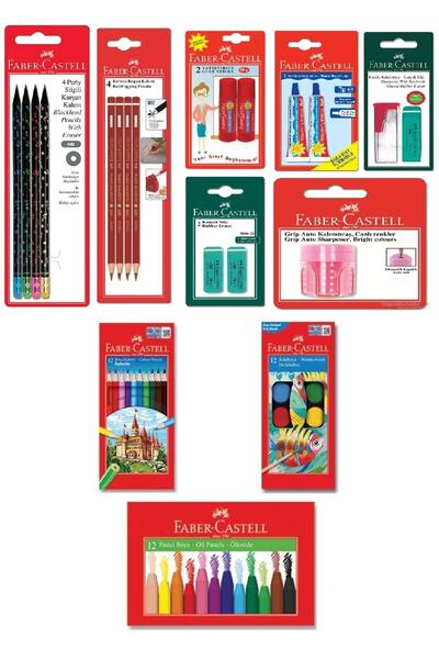 Faber Castell مجموعة Faber-Castell Candy مع ممحاة للعودة إلى المدرسة