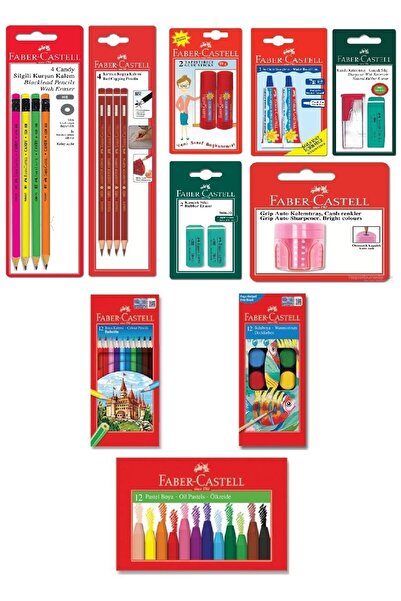 Faber Castell مجموعة Faber-Castell Candy مع ممحاة للعودة إلى المدرسة