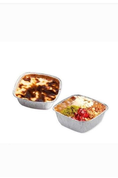 ÇEÇEN HOME 10-Piece Aluminum Rice Pudding Ashura Container Ashura Bowl