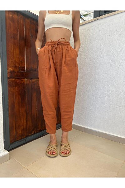 refisbutik YÜZDE YÜZ PAMUK MÜSLİN KUMAŞ ŞALVAR PANTOLON