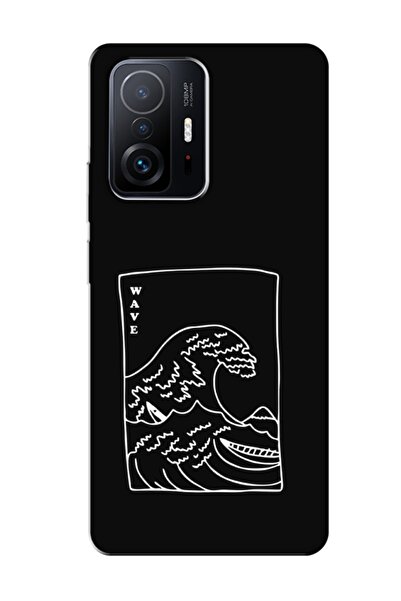 frondcase حافظة هاتف Xiaomi Mi 11t Pro Kanagawa Wave باللون الأسود