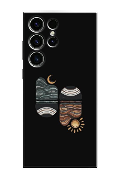 frondcase حافظة لهاتف سامسونج S23 الترا غروب الشمس ويف باللون الأسود