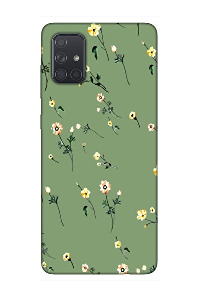 frondcase حافظة لهاتف سامسونج A71 باللون الأخضر الزهري