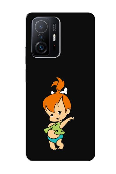 frondcase حافظة هاتف Xiaomi Mi 11t Pro Stone Age Baby Girl سوداء اللون