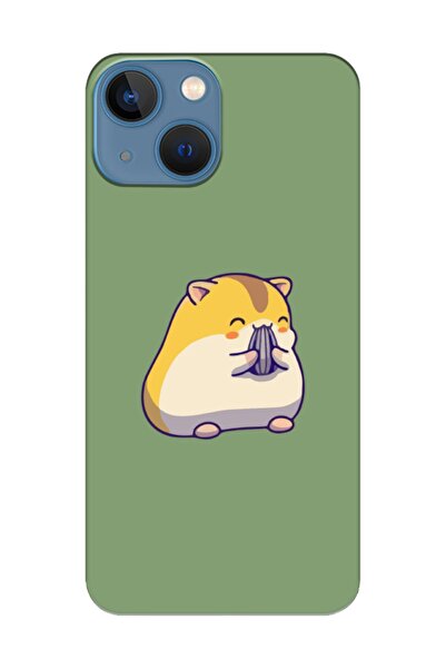 frondcase حافظة هاتف آيفون 13 ميني لطيف هامستر أخضر