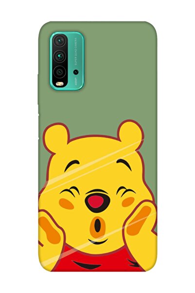 frondcase Redmi 9t Winnie The Pooh Yeşil Telefon Kılıfı
