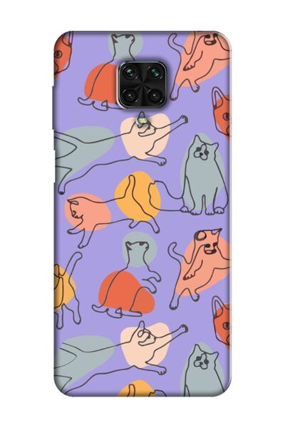 frondcase حافظة هاتف Redmi Note 9 Pro على شكل قطة أرجوانية