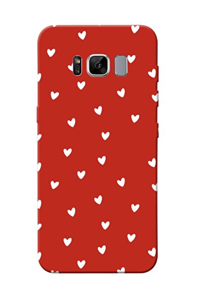 frondcase حافظة لهاتف سامسونج S8 تيتي هارتس باللون الأحمر