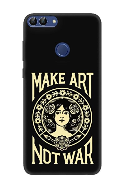 frondcase حافظة هاتف هواوي بي سمارت ميك آرت نوت وور باللون الأسود