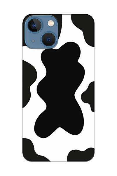 frondcase حافظة هاتف آيفون 13 ميني بقرة سوداء