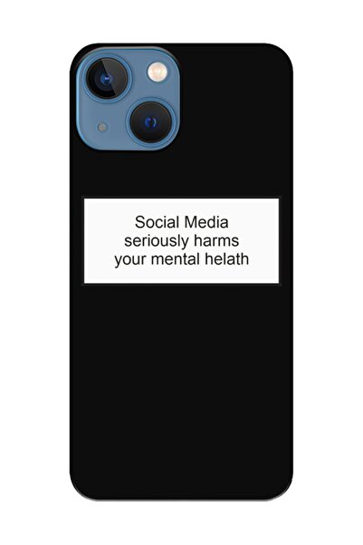 frondcase حافظة هاتف آي فون 13 ميني سوشيال ميديا ميني أسود