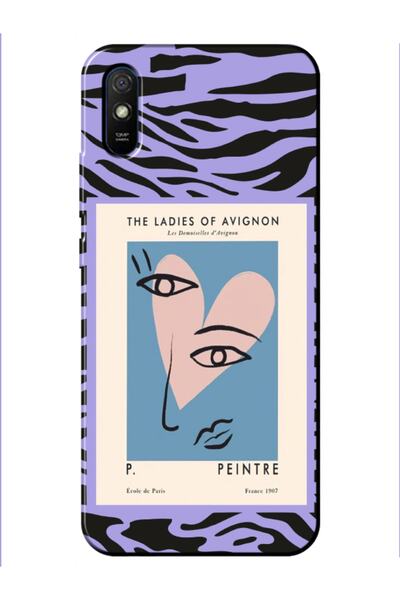 frondcase حافظة هاتف ريدمي 9a زيبرا بيكاسو ليلك