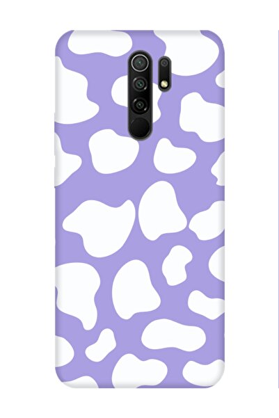 frondcase حافظة هاتف ريدمي 9 بنمط بقرة ليلكي بنمط بقرة