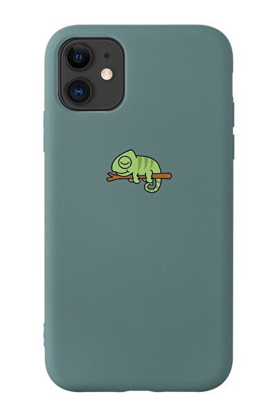 shoptocase Iphone 11 Bukalemun Desenli Telefon Kılıfı