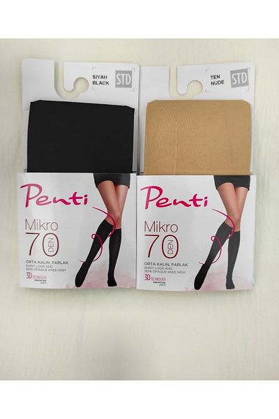 Penti Micro 70 Trouser Socks - Knee Socks 2 PACK