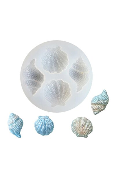 Getshop Alışveriş Pazarı Epoksi Anahtarlık ve Kolye Deniz Kabuğu Silikon Kalıbı