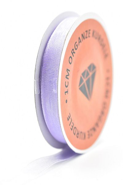 E Elmas Lilac Organza Ribbon (1cm-20m)