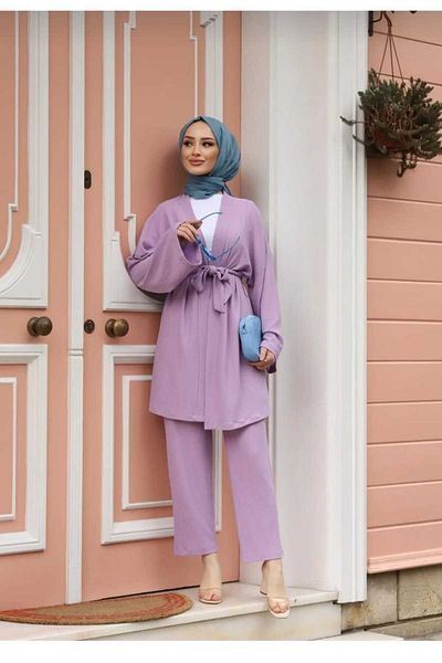 esmelstore Belted Kimono Set