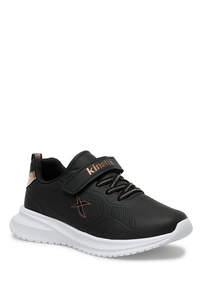Kinetix FROZEY J PU 3PR Black Girls' Sports Shoes