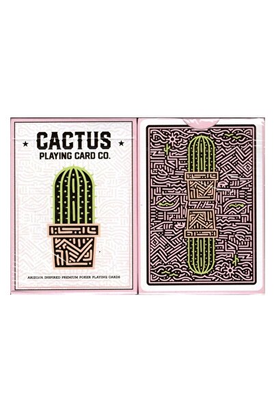 OyuncaklarÜlkesi Bicycle Cactus Pink Quartz Marked Marked Playing Card Collec...