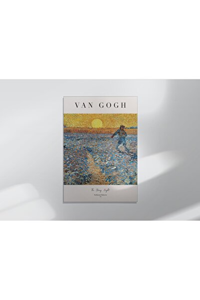 BobArt Van Gogh Çerçevesiz Poster Duvar Tablosu Poster Modern Premium Tablo Dekoratif Çerçevesiz Tablo