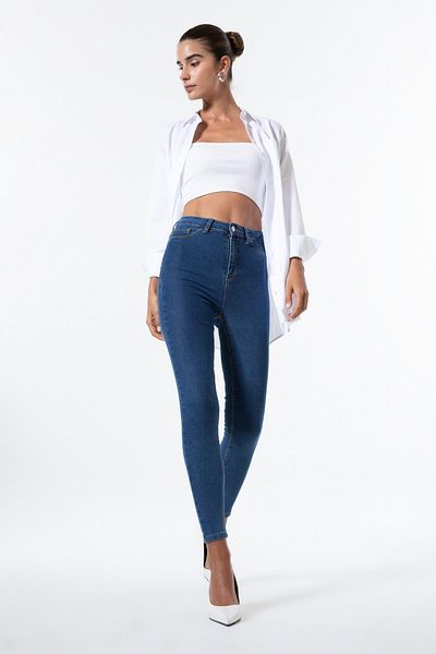 DeFacto Džínové kalhoty Super Skinny Jegging Fit s vysokým pasem
