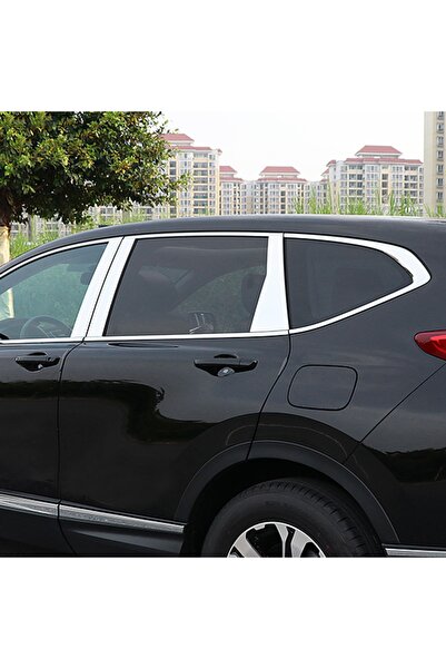 Titiz Krom Aksesuar Honda CRV 2018-2019 Krom Kapı Direk Aksesuarı 6 Parça P. ...