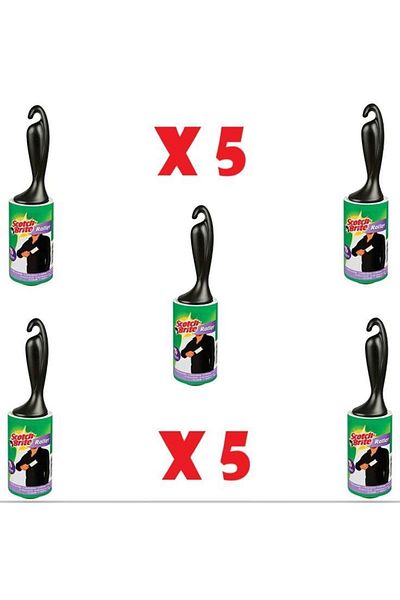 Scotch Brite Lint Collector Roller 56 Sheets Set of 5