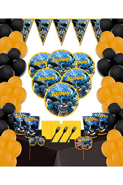 Yogi parti Batman Betmen 16-Piece Birthday Party Material Concept