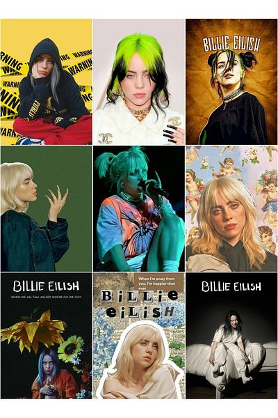 owl bag Billie Elish 2 όχι σετ πολλαπλών αυτοκόλλητων