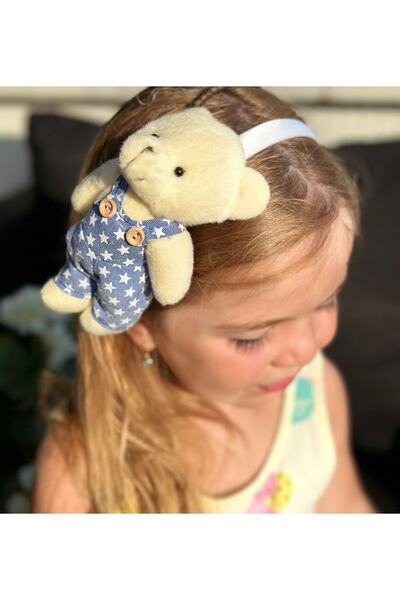 QUEEN AKSESUAR Trend fashion lux drăguț stea blugi salopetă pluș ursuleț jucă...