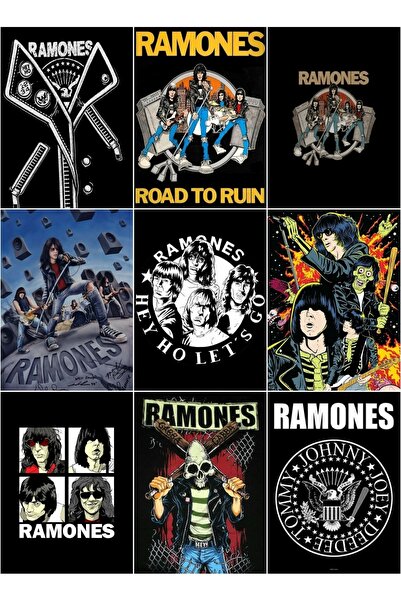 owl bag Metal muzički bendovi - set višestrukih nalepnica Ramones