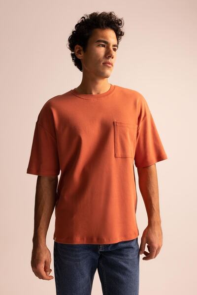 DeFacto Оверсайз-крій, велосипедний комір, 100% бавовна, преміум-футболка