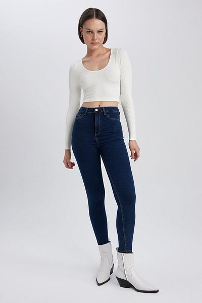 DeFacto High Waist Ankle Length Jean Trousers
