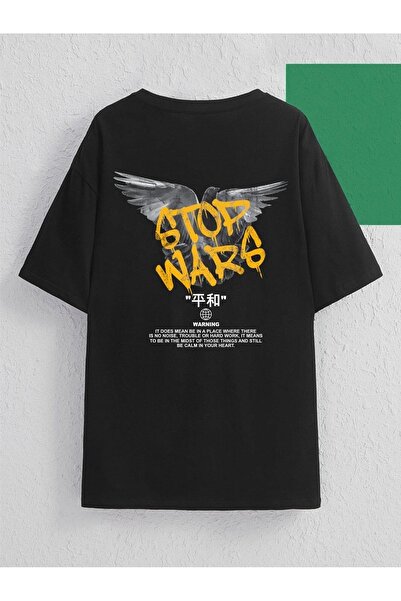 Stendhal STOP WARS ΤΥΠΩΜΕΝΟ ΓΥΝΑΙΚΕΙΟ ΚΑΙ ΑΝΔΡΙΚΟ T SHIRT OVERSIZE
