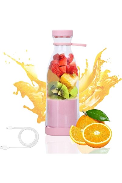 Inovaxis 420ML. ŞARJLI TAŞINABİLİR KABLOSUZ SMOOTHİE MİLKSHAKE BEBEK MAMASI VE MEYVE SIKACAĞI EL BLENDERI