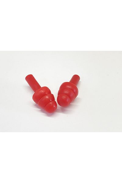 Armel Plastik ve Matbu Baskı Red Ear Stopper Sound Noise Swimming Sleeping Stopper Waterproof Spigot 10 PCS