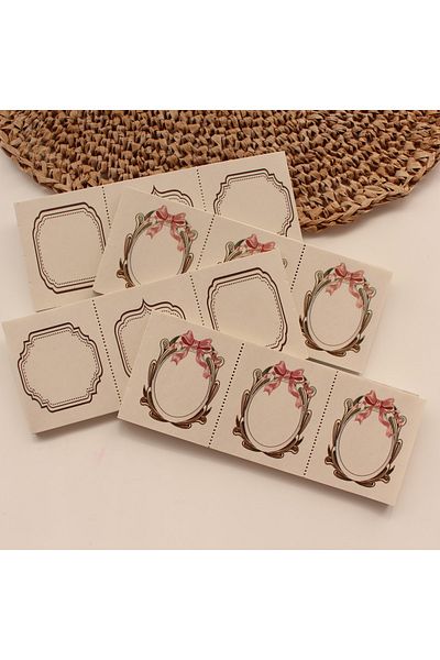 baddin aksesuar Set of Four Vintage Memo Pad Bullet Journal Block Note Paper Postit Korea Stationery