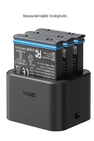 Insta360 Fast Charge Hub - 3'lü Şarj Aleti (x3 Için)Uyumlu
