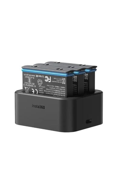 Insta360 Fast Charge Hub - 3'lü Şarj Aleti (x3 Için)Uyumlu