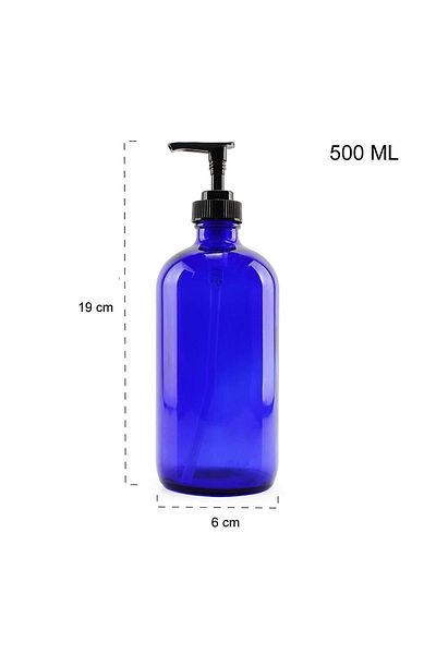 Miniminti Δοχείο υγρού σαπουνιού Blue Glass 500 Ml