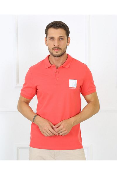 LACİVERTMEN 2060-1 PREMIUM PRINTED POLO COLLAR REGULAR FIT ΑΝΔΡΙΚΟ T-SHIRT