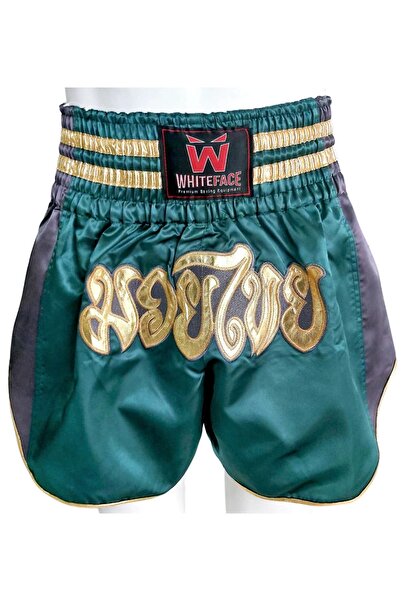 whiteface Muay Thai Elite Şort (Yeşil-Siyah)