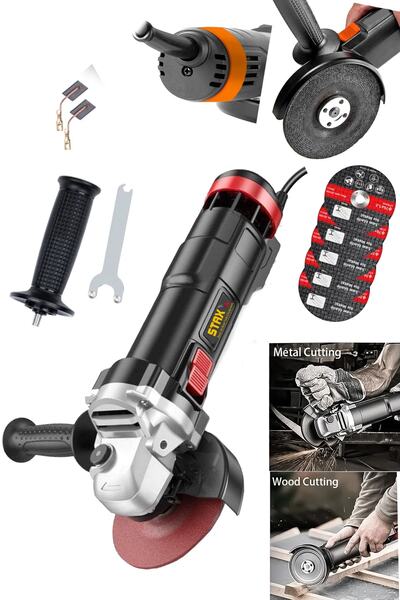 STAXX POWER Alman ANG5000 Metal Şanzuman Bakır Sargılı Avuç Içi Taşlama Demir...