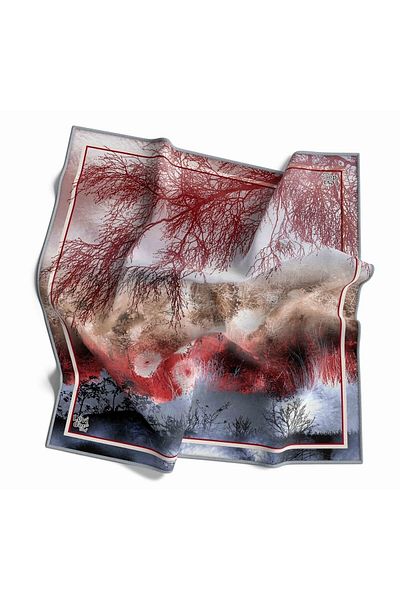 Levidor Γυναικείο Φουλάρι Twill Polyester İ15858