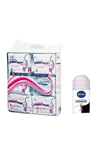 Airiz Airiz Hijyenik Kadın Pedi 6lı Paket 98 Adet Pamuklu Organik Nivea Invisible Bw Rollon
