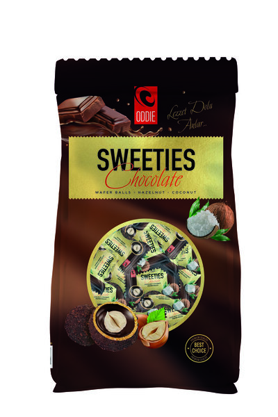 Sweet Oddie Ies Chocolate Fındıklı Quadro Oturan Poşet 250gr