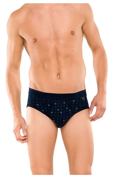 Schiesser Herren Slip 2 PACK - Sportslip, Essentials Feinripp, Karo-Print, S-XXL