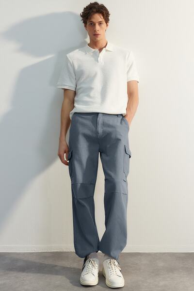 Trendyol Collection Темно-сині лімітовані штани карго TMNSS23PL00035